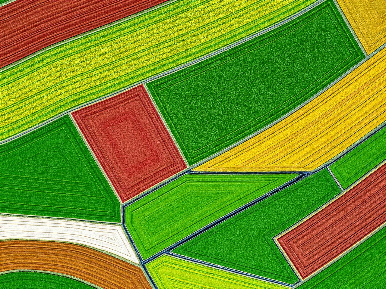Patrones agrícolas aéreos